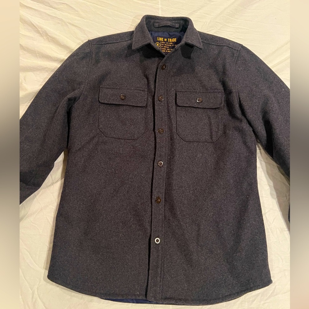 Line Of Trade Men’s Wool Jacket, Adult Medium, Gray
